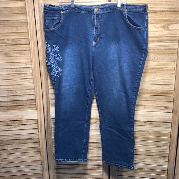 Woman Within Women's Plus Size Jeans Denim 24W Petite - Picture 1 of 6